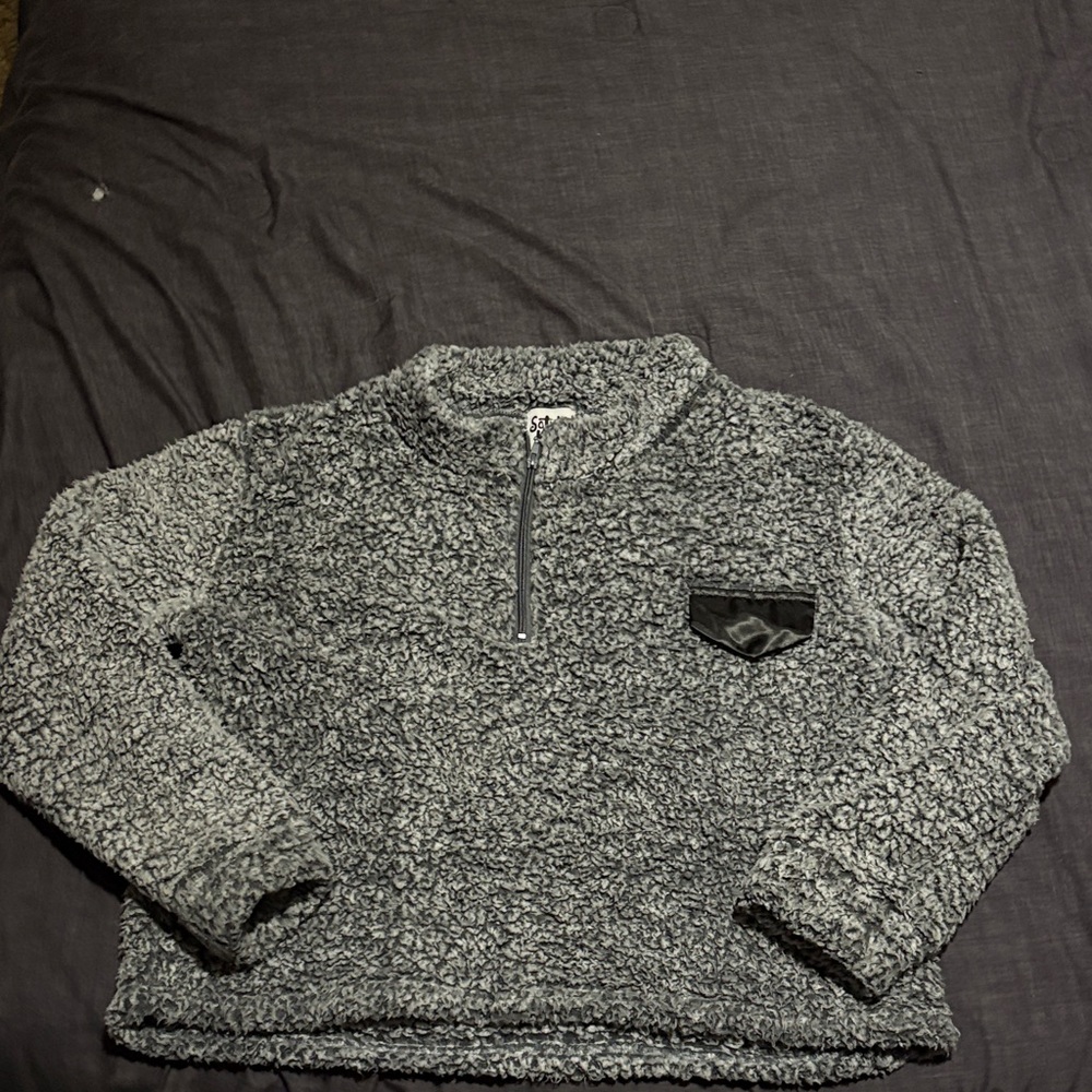 Gray Sherpa Sweater